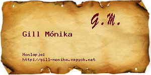 Gill Mónika névjegykártya