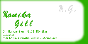 monika gill business card